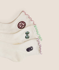 Weight Doodle Graphic Frill Midi 3pk